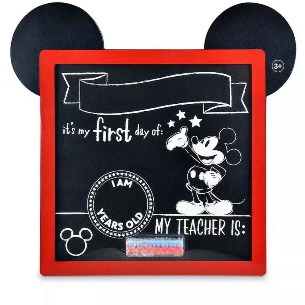 Disney Mickey Mouse First Days of School Chalkboard New; Sealed Shop Disney